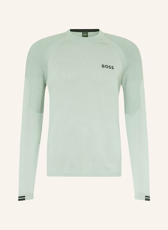 BOSS Pullover PERFORM MAX HELLGRÜN