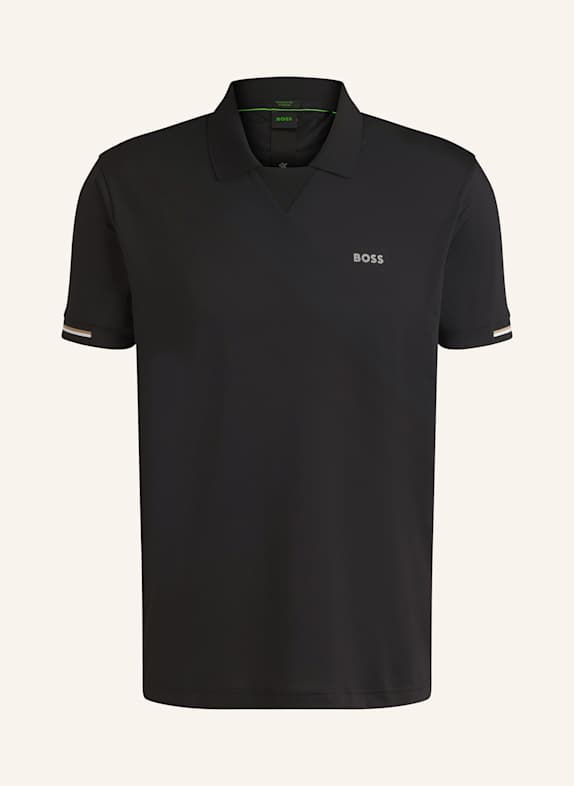 BOSS Funktions-Poloshirt PALLE Regular Fit SCHWARZ