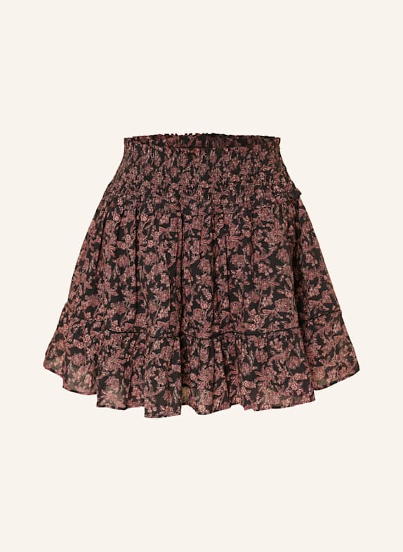 BOSS VANTIA skirt with ruffles DARK BLUE/ LIGHT RED