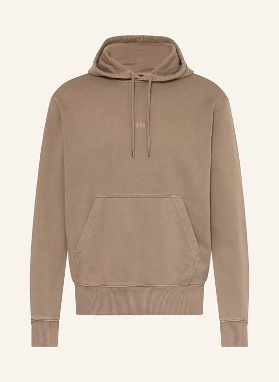 BOSS Hoodie WE_DYE_HOOD HELLBRAUN