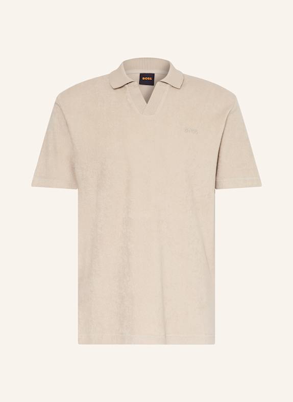 BOSS Frottee-Poloshirt PE_DOUBLETOWEL HELLBRAUN