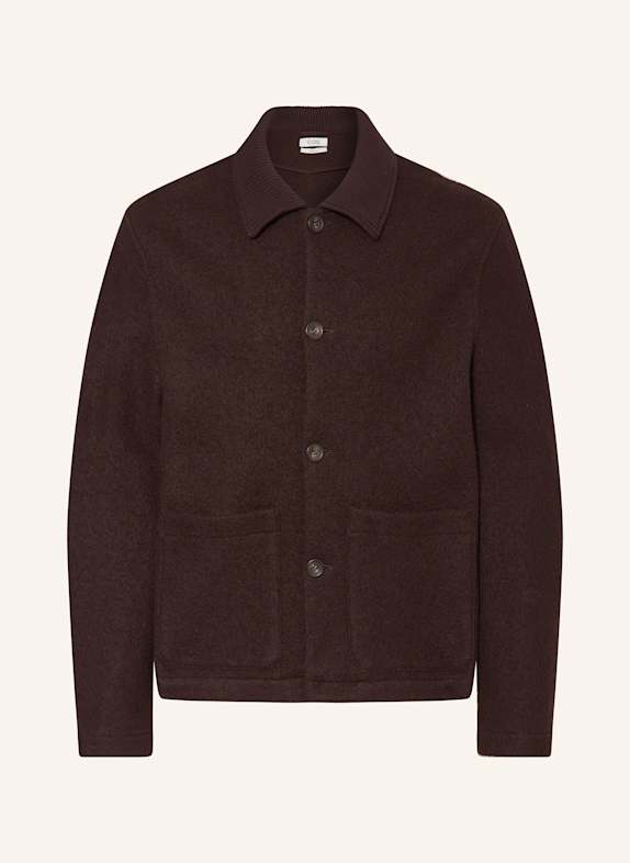 COS Overshirt DARK BROWN