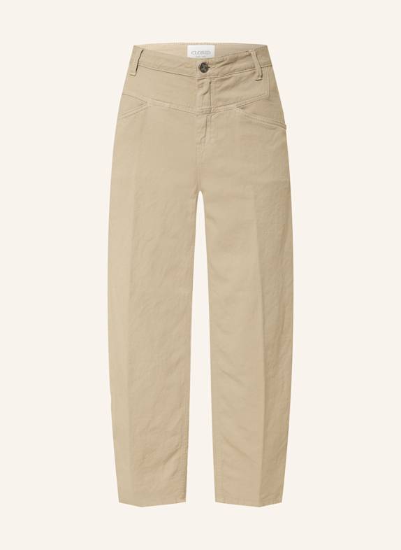 CLOSED 7/8-Hose STOVER-X mit Leinen BEIGE