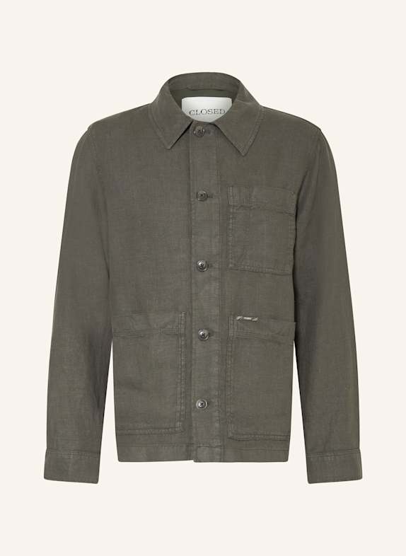 CLOSED Leinen-Overjacket ATELIER DUNKELGRAU