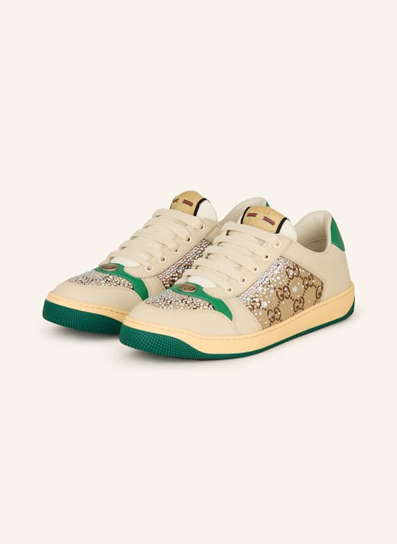 GUCCI Sneaker SCREENER mit Schmucksteinen 9541 DU.MI/C.EB/CRY/C.AB/