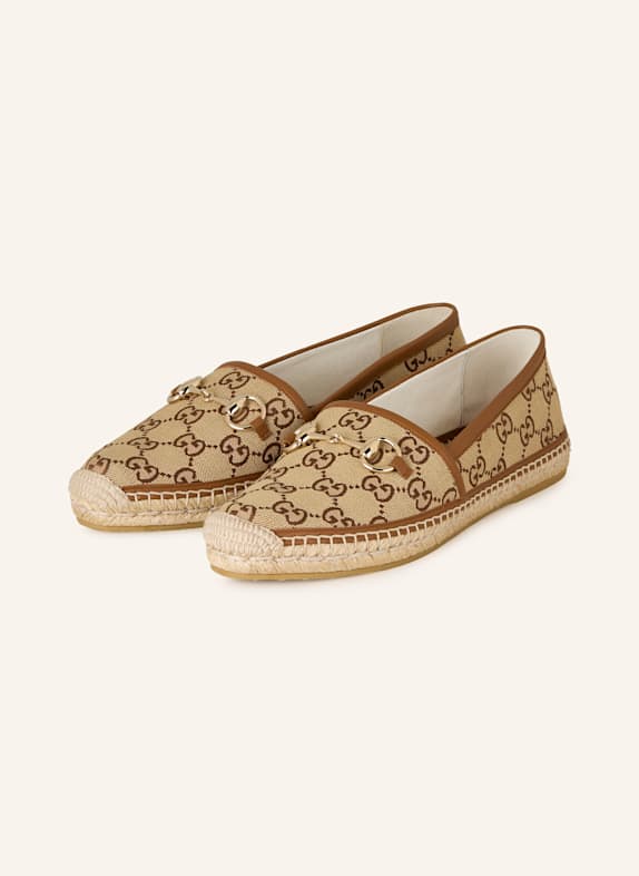GUCCI Espadrilles 2547 CAMEL EBONY/SUNDIAL