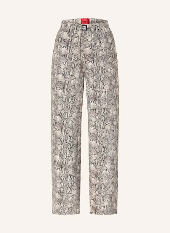 HUGO Schlafhose NIKA TAUPE/ SCHWARZ/ CREME