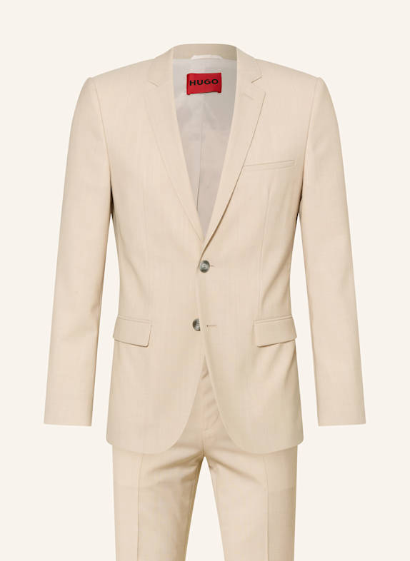 HUGO Anzug ARTI/HESTEN Extra Slim Fit BEIGE