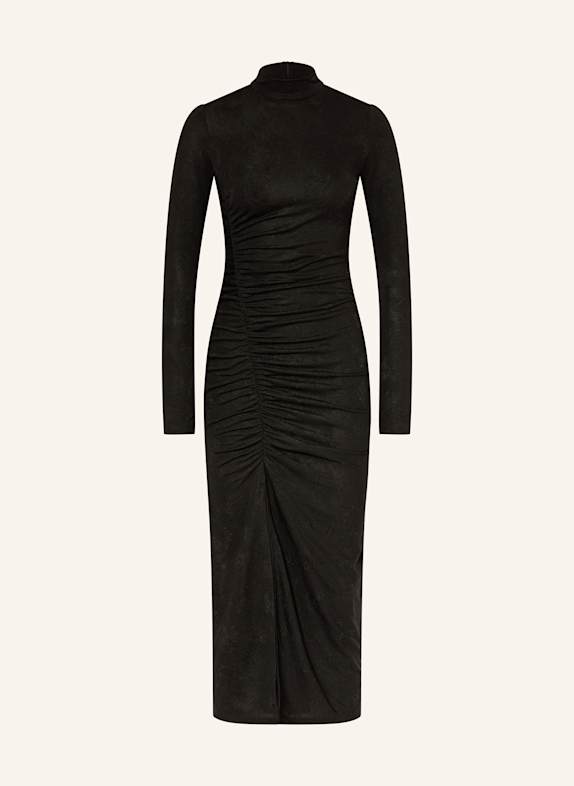 HUGO Jerseykleid NELLARI mit Glitzergarn SCHWARZ