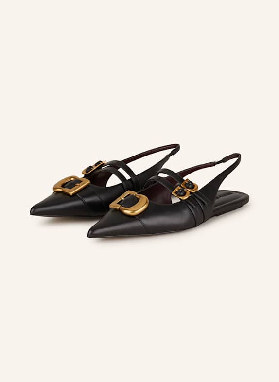MARC JACOBS Mary-Jane-Ballerinas SCHWARZ