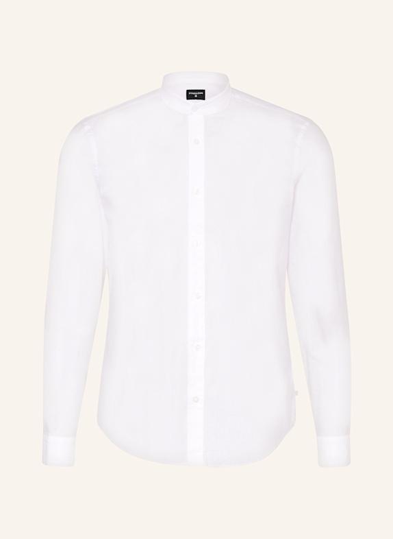 STRELLSON Hemd CORNEL-W Regular Fit mit Leinen WEISS