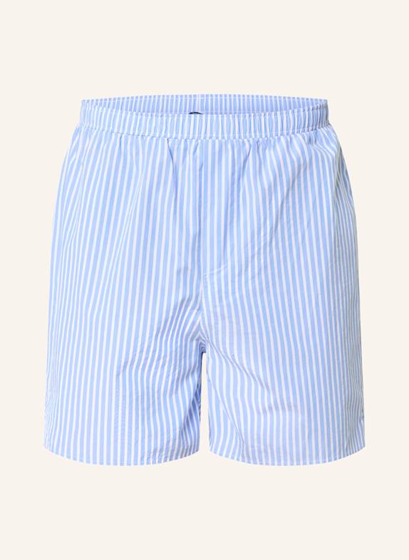 STROKESMAN'S Schlafshorts BLAU/ WEISS