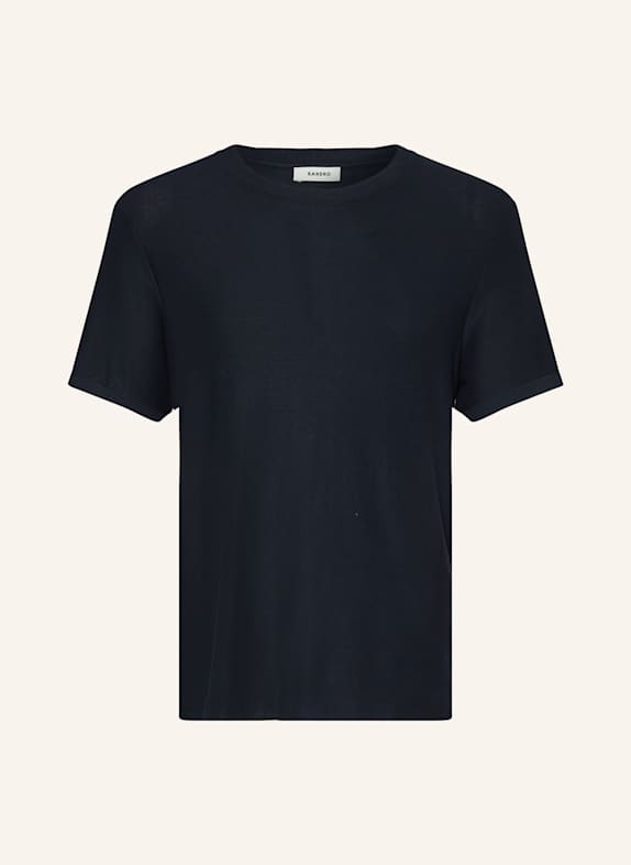 SANDRO Strickshirt DUNKELBLAU