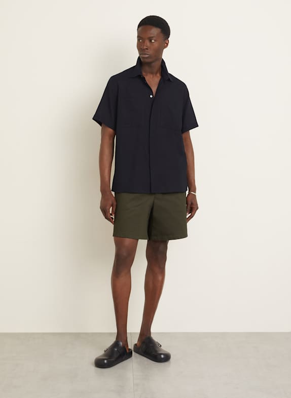 AMI PARIS Resorthemd Regular Fit DONKERBLAUW
