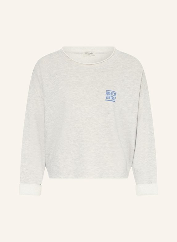 American Vintage Sweatshirt ZOFBAY LIGHT GRAY