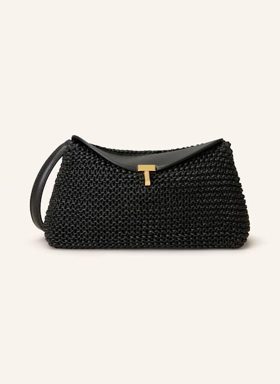 TOTEME Clutch T-LOCK BLACK