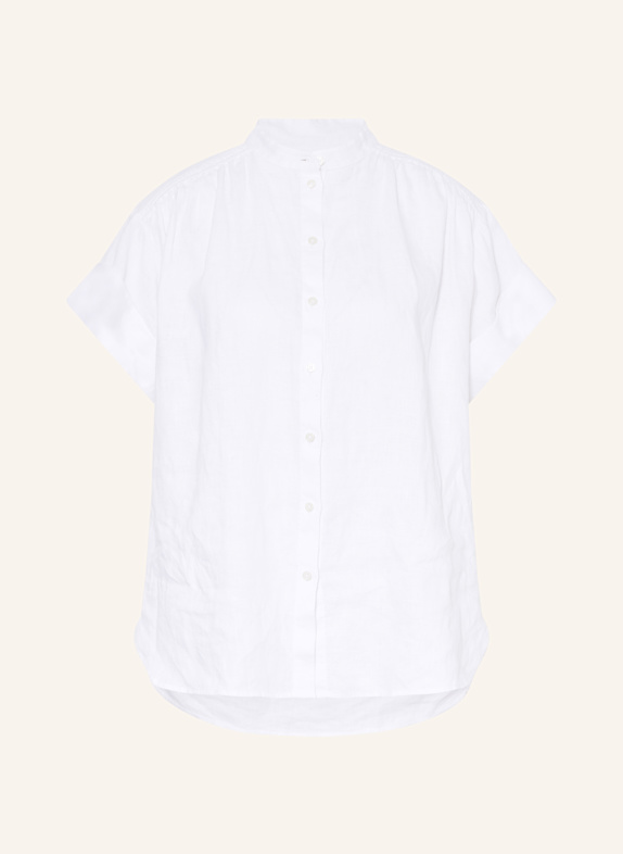 BOSS Linen blouse BOLEANA WHITE