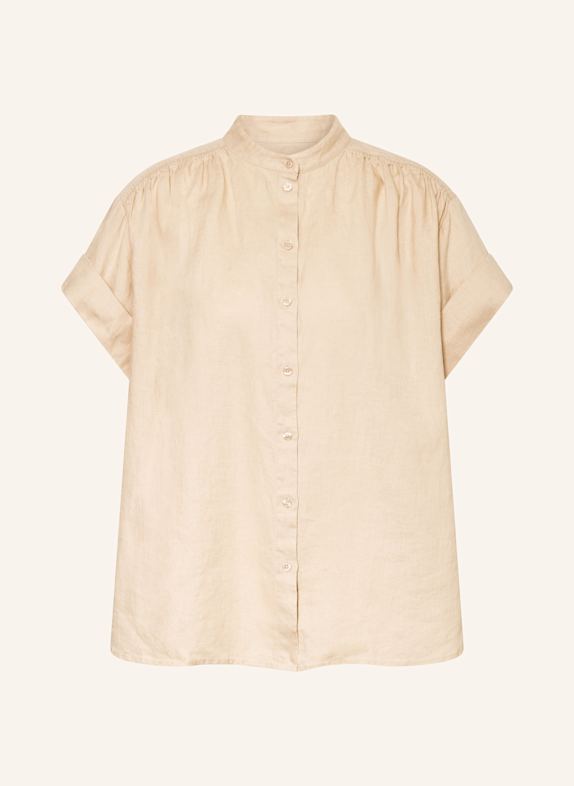 BOSS Leinenbluse BOLEANA CREME