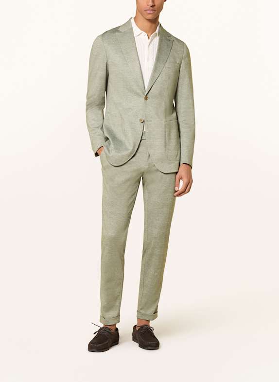 CG - CLUB of GENTS Slim fit pantalon van jersey 52 Grün