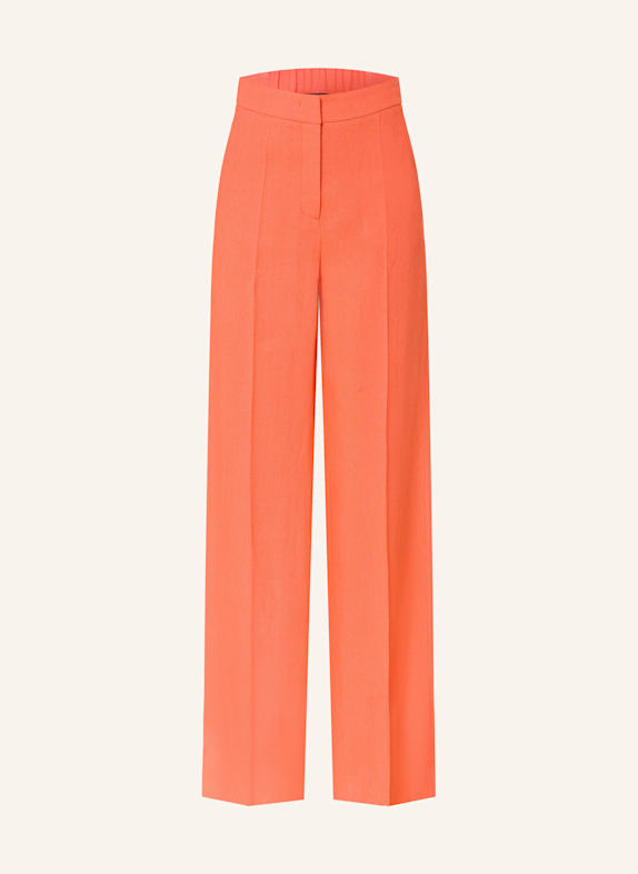 LUISA CERANO Marlenehose mit Leinen LACHS