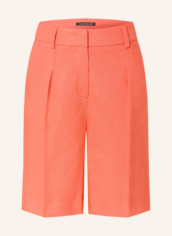 LUISA CERANO Shorts mit Leinen LACHS