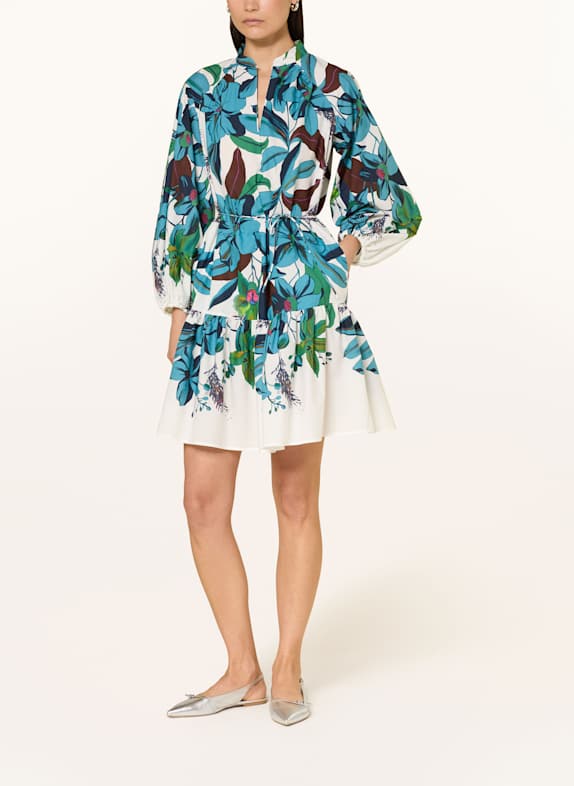 LUISA CERANO Dress LIGHT BLUE/ DARK BROWN/ GREEN