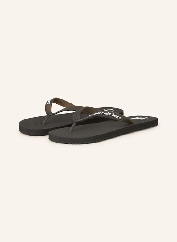 Calvin Klein Zehentrenner SCHWARZ