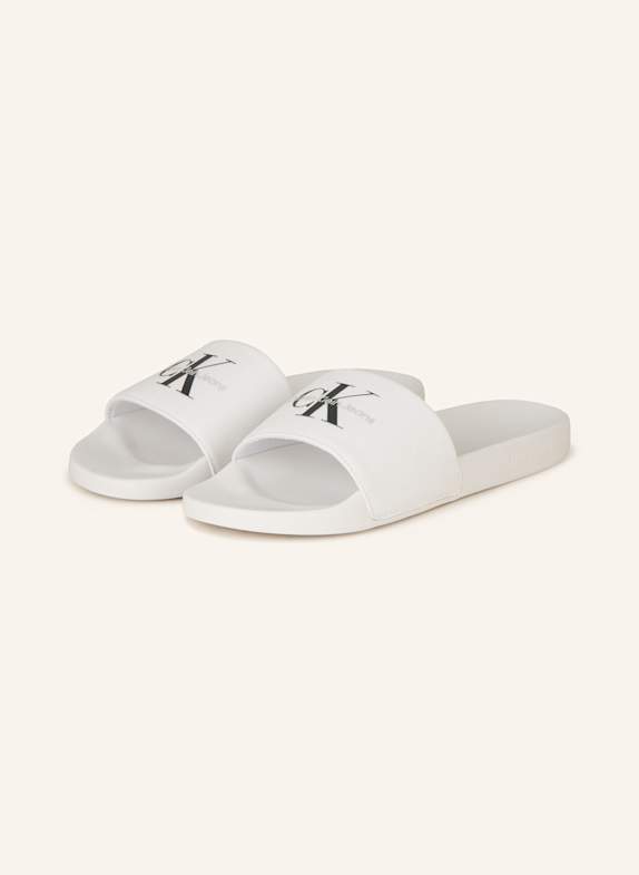 Calvin Klein Pantoletten WEISS