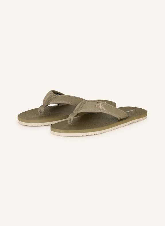 Calvin Klein Zehentrenner KHAKI