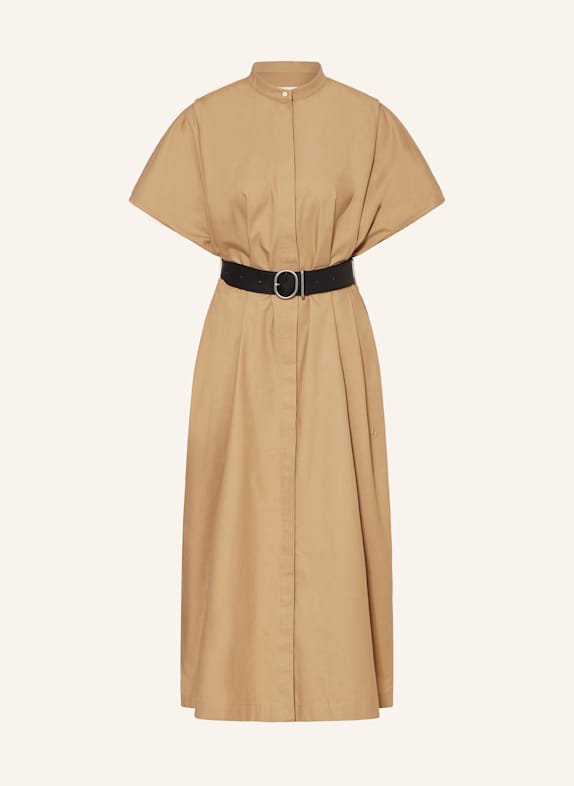 JIL SANDER Šaty SVĚTLE HNĚDÁ