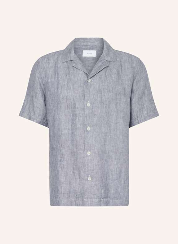 ETON Resorthemd Comfort Fit aus Leinen DUNKELBLAU