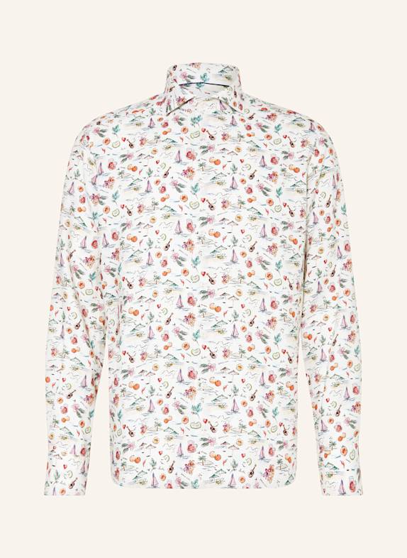 ETON Leinenhemd Contemporary Fit WEISS/ GRÜN/ LILA