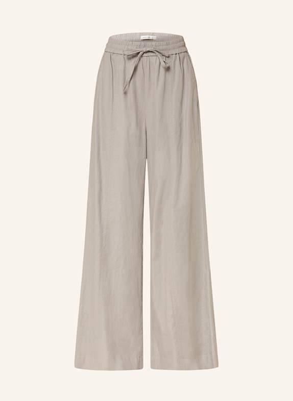 GESTUZ Marlenehose GZLIANE mit Leinen GRAU