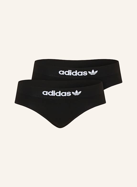 adidas background Originals 2er-Pack Panties SCHWARZ/ WEISS