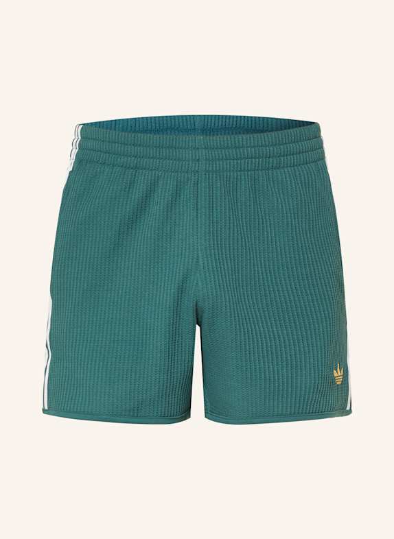 adidas Originals WAFFLE KNIT SPRINTER shorts TEAL/ WHITE