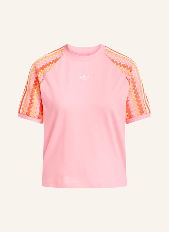 adidas Originals T-Shirt ORIGINALS SUMMER GLOW CALI im Materialmix ROSA/ ORANGE