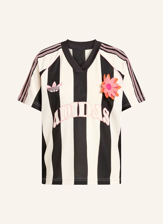 adidas Originals T-Shirt SUMMER GLOW CREME/ SCHWARZ/ ROSA