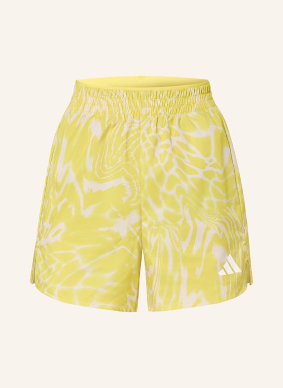 adidas WORKOUT ESSENTIALS PRINTED training shorts YELLOW/ CREAM