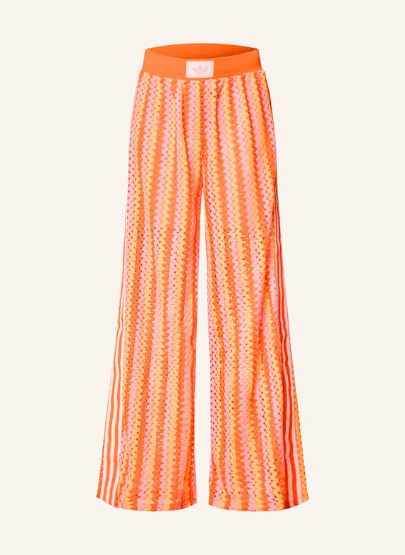 adidas Originals Crochet trousers SUMMER GLOW FIREBIRD PINK/ NEON ORANGE
