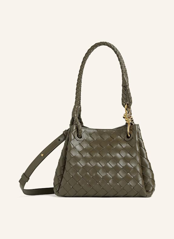 BOTTEGA VENETA Umhängetasche PARACHUTE SMALL CYPRESS / MUSE BRASS