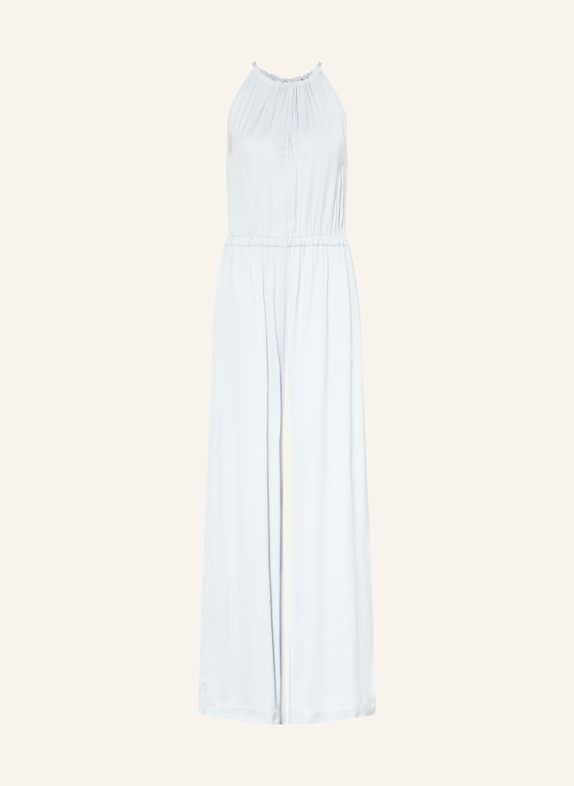PESERICO Satin jumpsuit BLUE GRAY