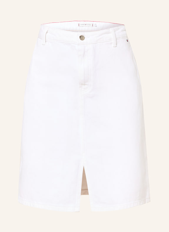 TOMMY HILFIGER Džínová sukně YCF TH OPTIC WHITE