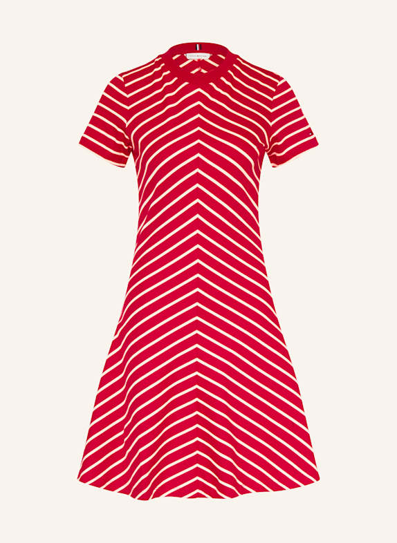 TOMMY HILFIGER Sukienka CZERWONY/ BIAŁY