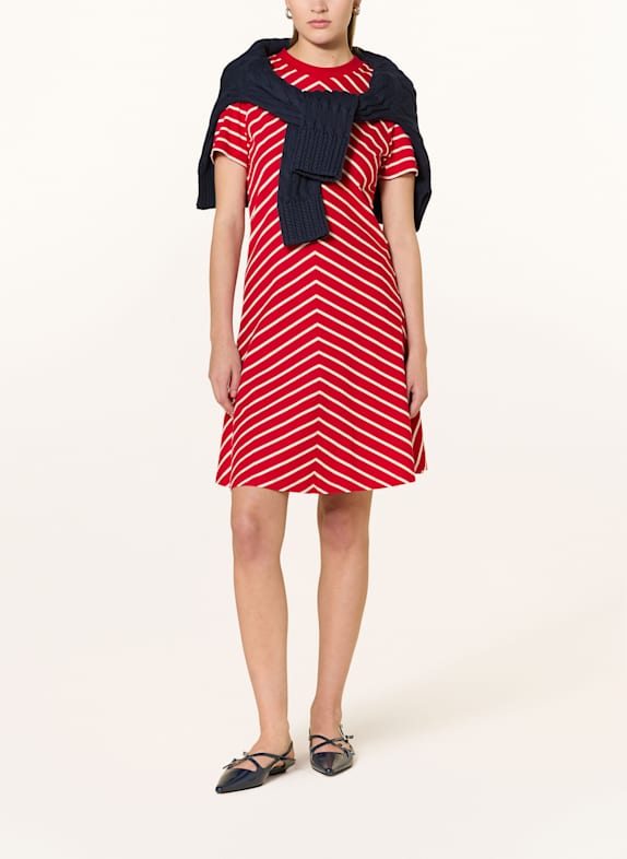 TOMMY HILFIGER Kleid ROT/ WEISS