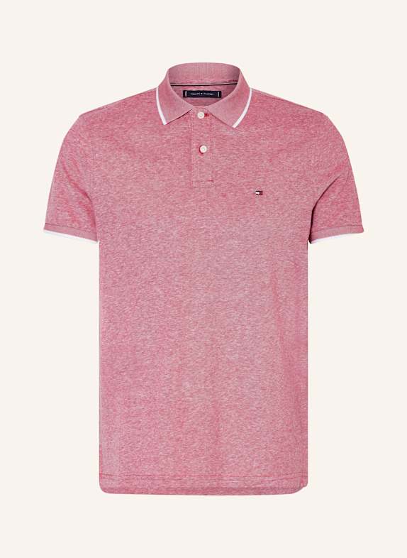 TOMMY HILFIGER Koszulka polo z piki CIEMNOCZERWONY