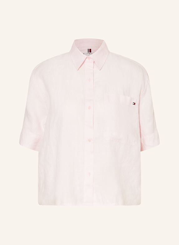 TOMMY HILFIGER Hemdbluse aus Leinen PINK