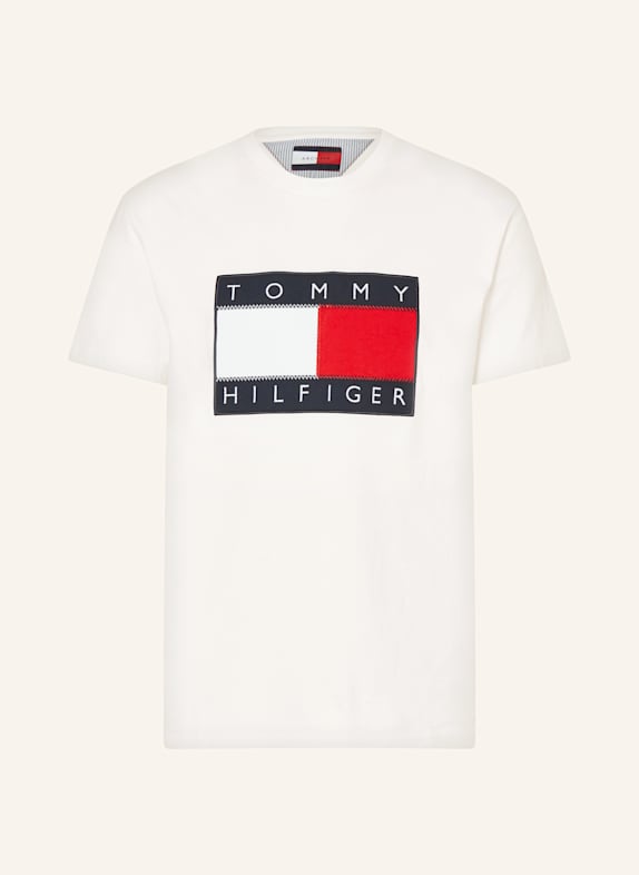 TOMMY HILFIGER T-Shirt ECRU/ DUNKELBLAU/ ROT