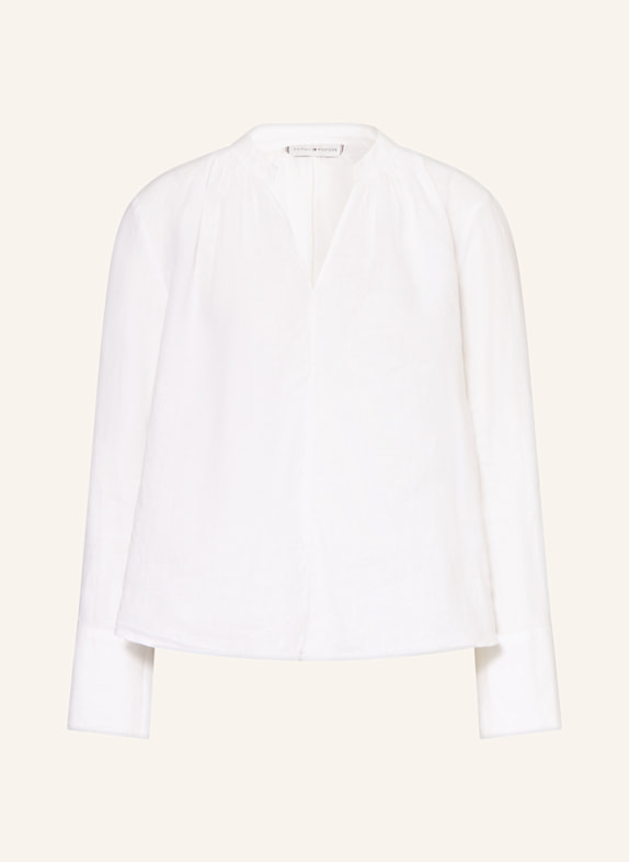 TOMMY HILFIGER Shirt blouse made of linen WHITE