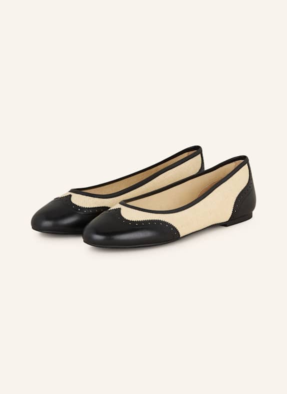 LAUREN RALPH LAUREN JAYNA ballerina ECRU/ BLACK