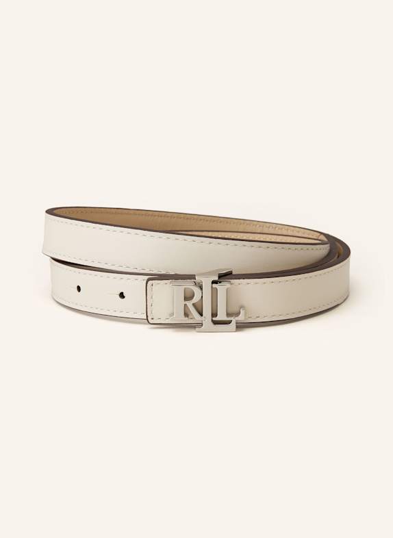 LAUREN RALPH LAUREN Ledergürtel zum Wenden BEIGE/ CREME